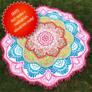 Gobelín s tradiční indickou mandalou