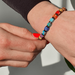 Čakrový náramek z přírodního kamene