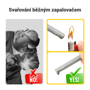Alternative view of BRAZERODS™ – Tyčinky pro Svařování a Pájení Hliníku (3+3 ZDARMA!)