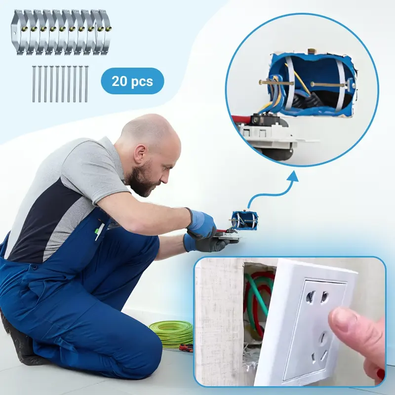 NÁPRAVNÉ TYČE DO NAPÁJECÍCH ZÁSUVEK – BALENÍ 20 ks (+20 ŠROUBŮ) REMEROD™