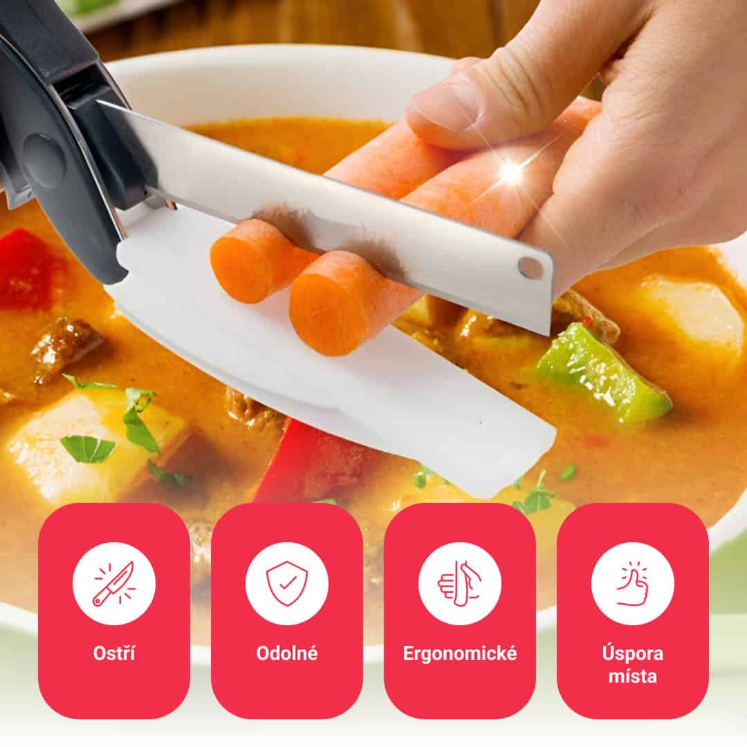 SnapSlice – Kuchyňské nůžky s prkénkem - Obrázek 4