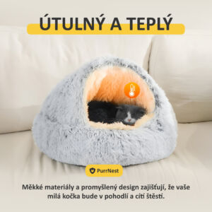 Alternative view of PurrNest – Antistresová postel pro zvířata