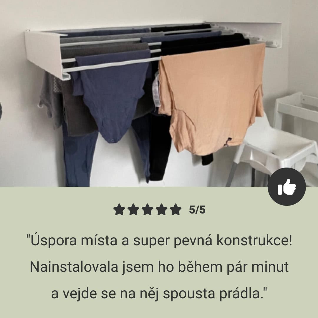 NINJARACK – skládací nástěnný sušák na prádlo, který šetří místo - Obrázek 7