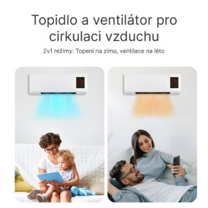 Alternative view of Enchantia – Ventilátor s Funkcí Topení a Větrání, Montáž Bez Nářadí