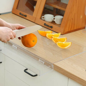 Tavola™ – Akrylové prkénko s kontejnerem na odpad a okrajem na pult