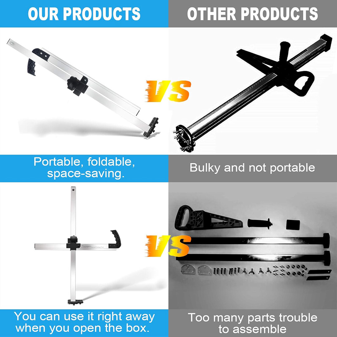 CuttingTool™ – Skládací Nástroj pro Řezání Sádrokartonu - Obrázek 3