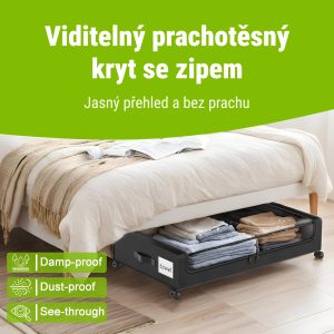 Alternative view of Bodovo™ - Sada 2x úložné boxy s kolečky pod postel